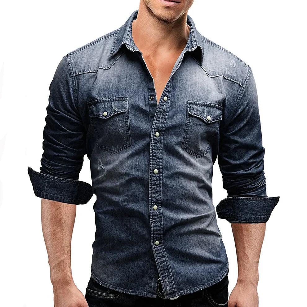 Leo | Denim-Hemd – Robustes Design für den modernen Mann