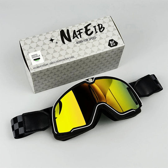 DustBlock | Herren Motorradbrille – Komfortabel & Helmkompatibel