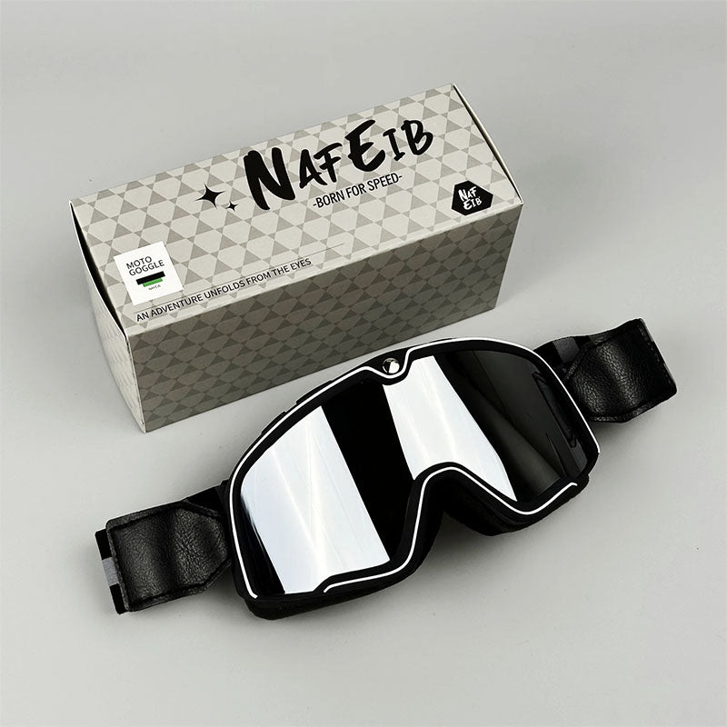 DustBlock | Herren Motorradbrille – Komfortabel & Helmkompatibel