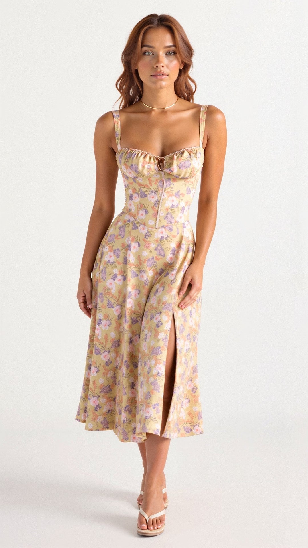 Michelle | Damen Festliche Sommerkleind | Midi17
