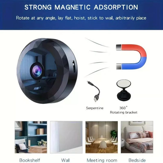 HomeWatch | Magnetische Mini-Überwachungskamera mit App-Steuerung