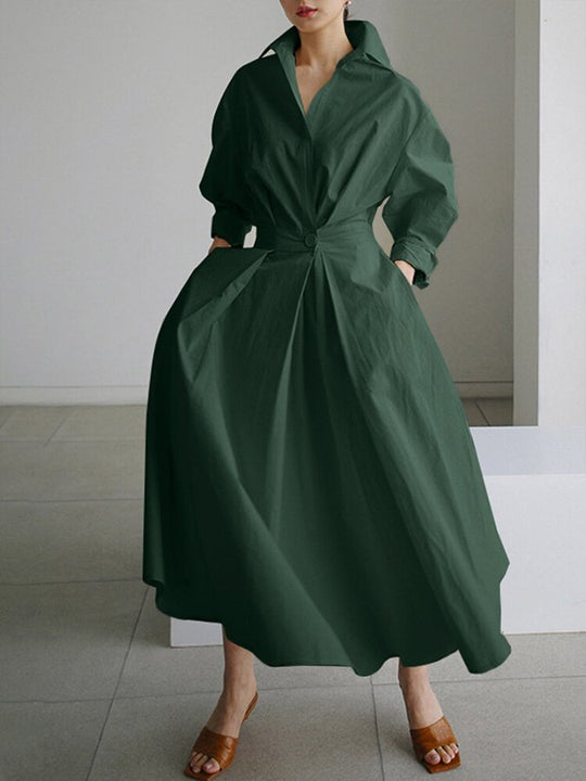 Mira | Damen Langarm Abendkleid | Maxi1