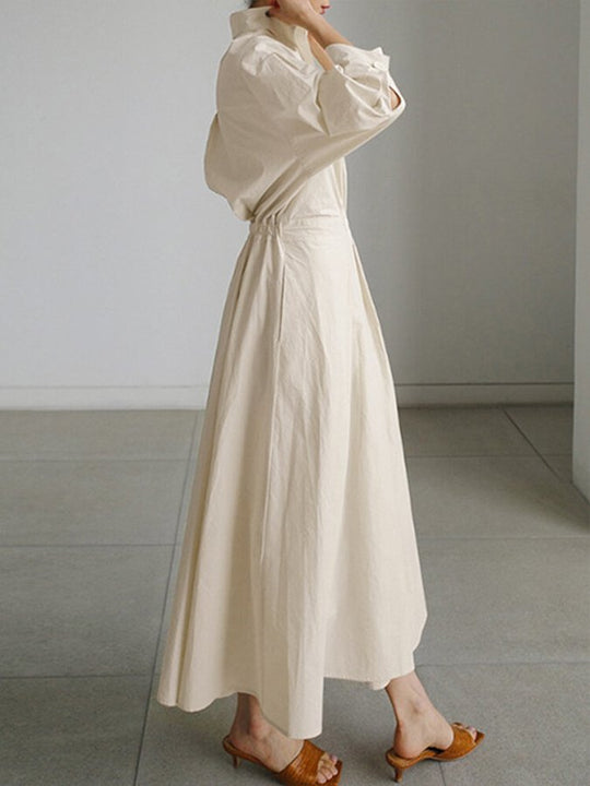 Mira | Damen Langarm Abendkleid | Maxi3