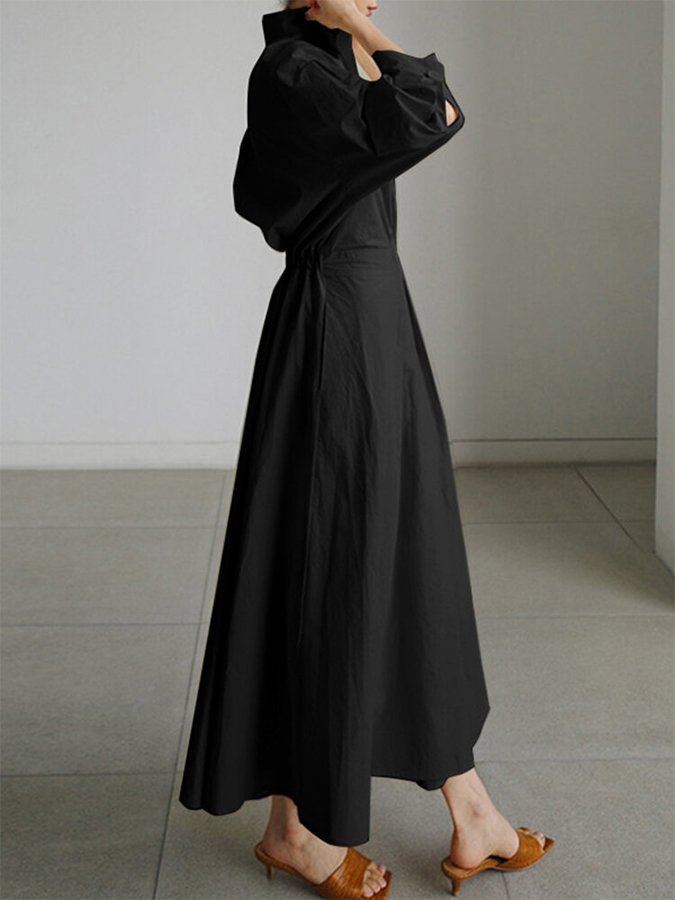 Mira | Damen Langarm Abendkleid | Maxi5
