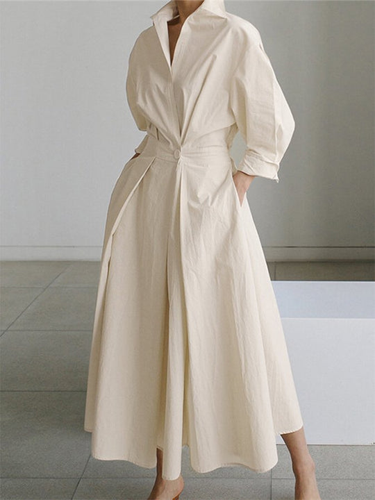 Mira | Damen Langarm Abendkleid | Maxi7