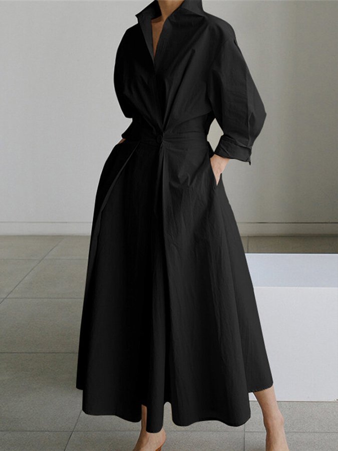 Mira | Damen Langarm Abendkleid | Maxi8