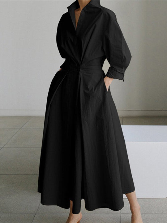 Mira | Damen Langarm Abendkleid | Maxi8