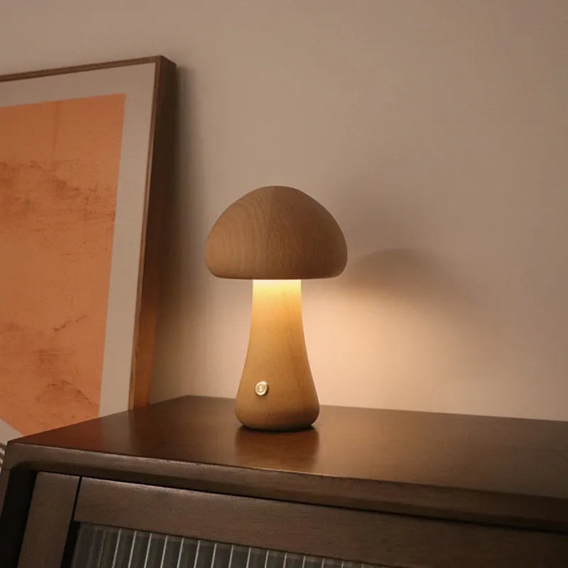 Mushglow | Einzigartige kabellose Pilzlampe3