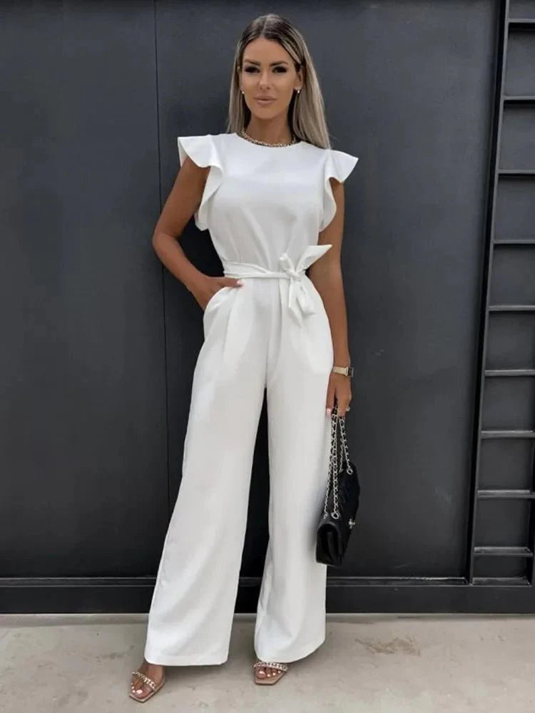 Naomi | Eleganter Jumpsuit mit Raffinierten Ärmeln | Damen2