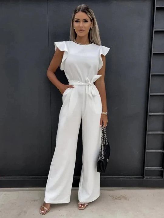 Naomi | Eleganter Jumpsuit mit Raffinierten Ärmeln | Damen2