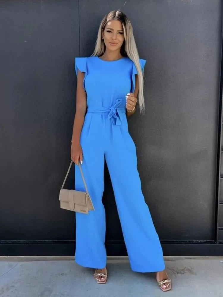 Naomi | Eleganter Jumpsuit mit Raffinierten Ärmeln | Damen3