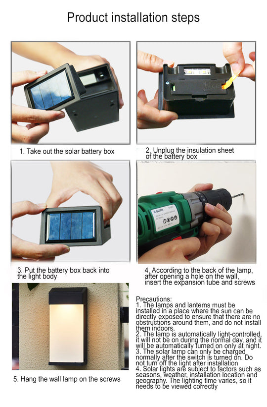 SolarCube | Kompakte LED-Wandleuchte mit Milchglas