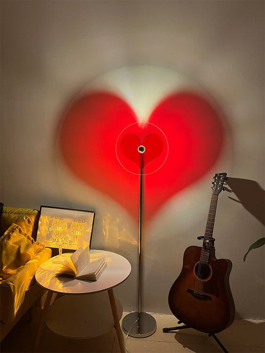 RubyLine | Kreative Herzform 1-Licht LED Vibes Stehlampe