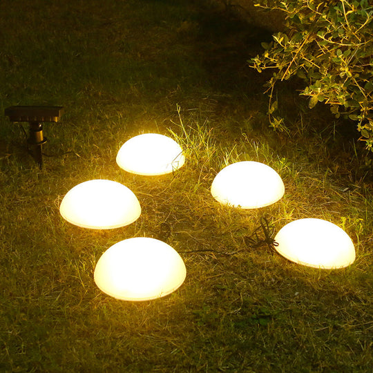 SolarDome | Halbkugel LED Gartenlichter im 5er Set