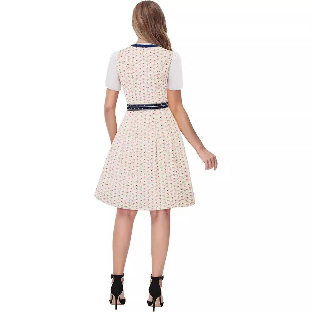Streifenzauber | Damen-Midi-Dirndl – Tradition & Eleganz