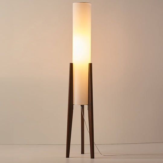 ArborLuxe | Walnuss Stehlampe Massivholz Kunstlampe