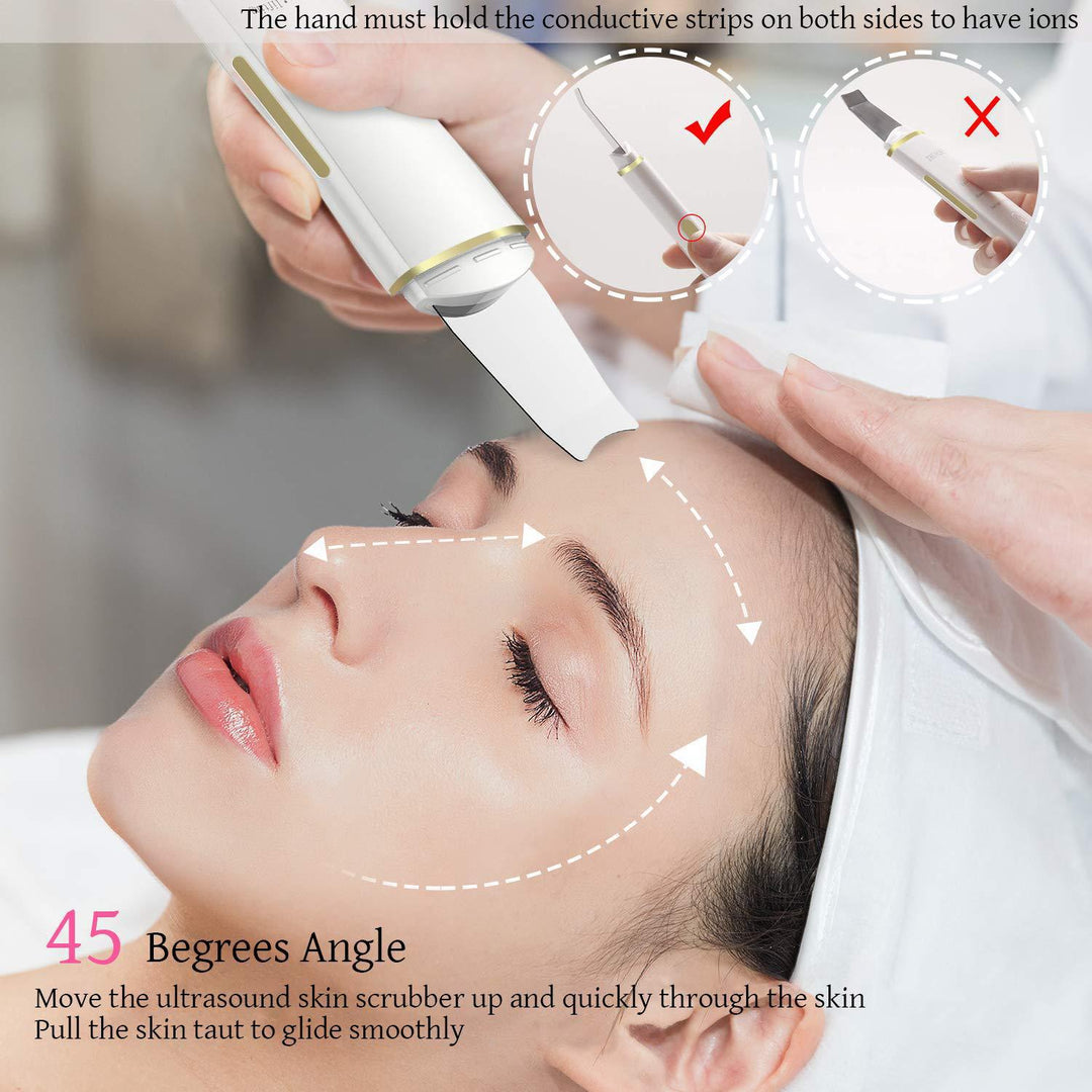 GlowScrub | Tiefenreinigung & Lifting Ultraschall-Gesichtstool