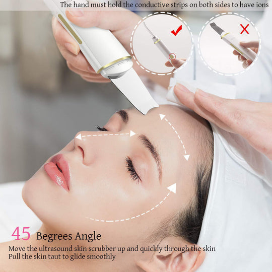 GlowScrub | Tiefenreinigung & Lifting Ultraschall-Gesichtstool