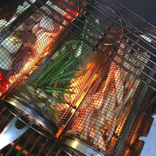 RoastMaster | Edelstahlkorb für Fisch, Fleisch & Gemüse