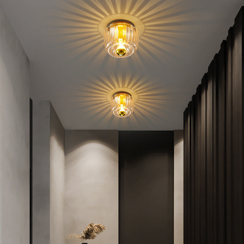BrassRay | Luxuslampe aus Kupfer & Glas im Sonnenstil
