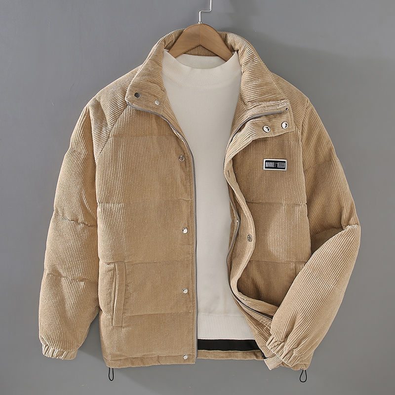 Damenjacke - Gepolsterte Winterjacke aus Wolle und Polyester mit Kapuze-1