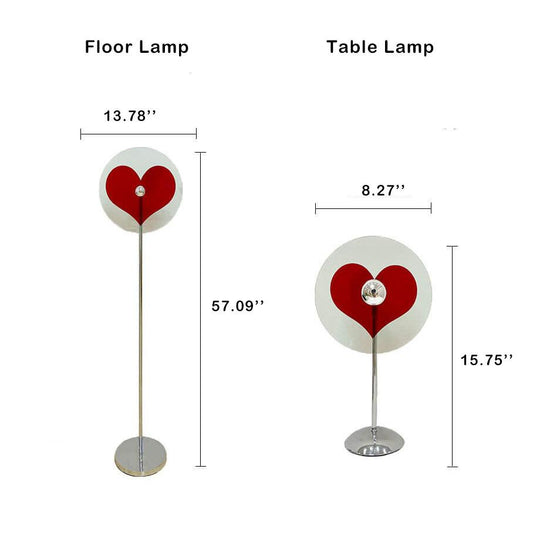 RubyLine | Kreative Herzform 1-Licht LED Vibes Stehlampe
