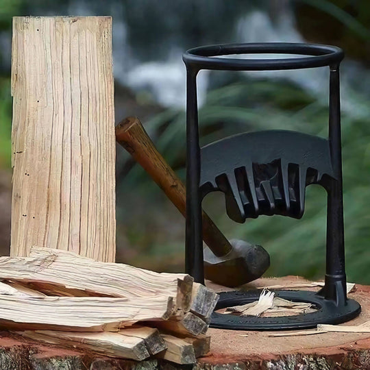 AxeMate | Kompakter Guss-Holzspalter für Zuhause