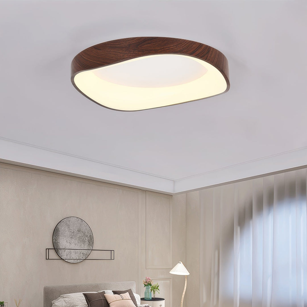 GrainLoom | Deckenleuchte – Künstlerische Holzmaserung mit LED-Technologie
