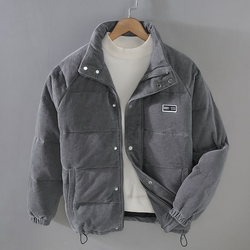 Damenjacke - Gepolsterte Winterjacke aus Wolle und Polyester mit Kapuze-2
