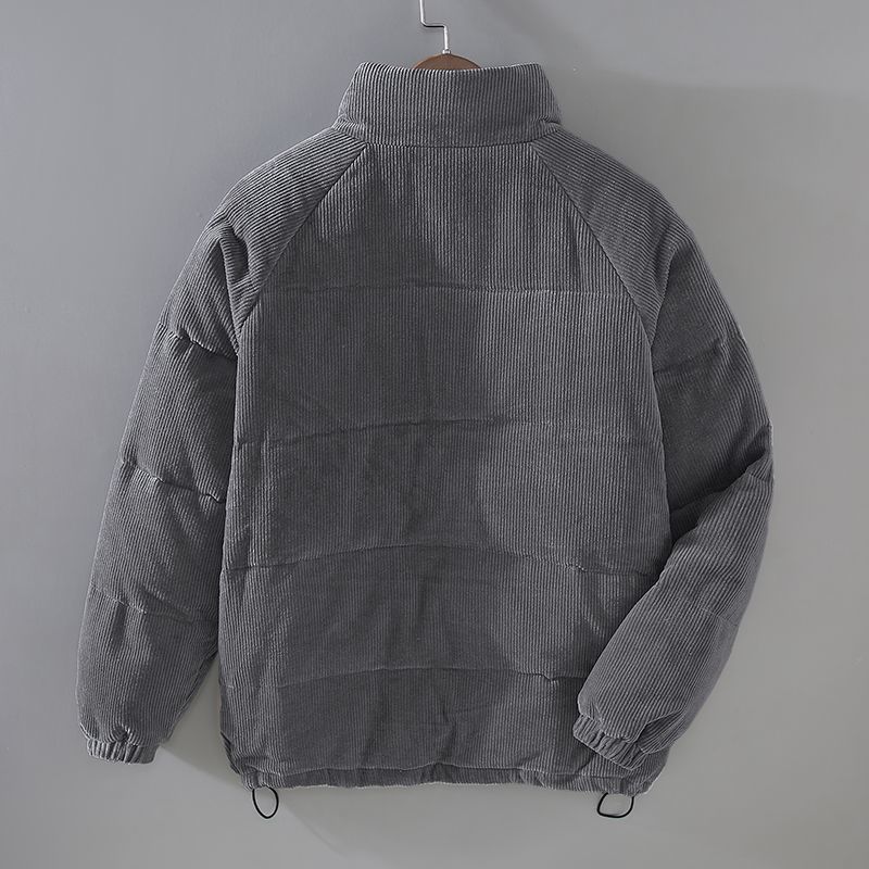 Damenjacke - Gepolsterte Winterjacke aus Wolle und Polyester mit Kapuze-3