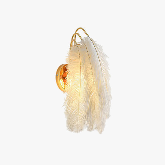 FeatherGlow | Elegante LED-Feder-Wandleuchte