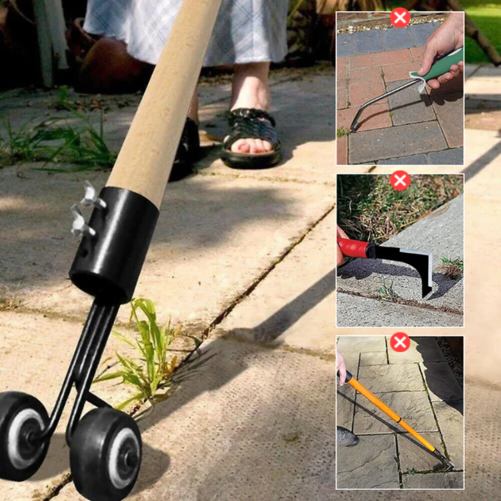 WeedScraper | Entfernen Sie Unkraut zwischen Fliesen, ohne sich bücken zu müssen