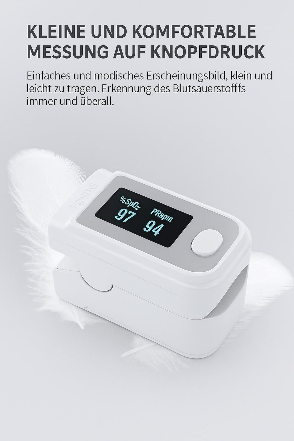 OxiPulse | Kontaktloser Sauerstoff- & Pulsmesser