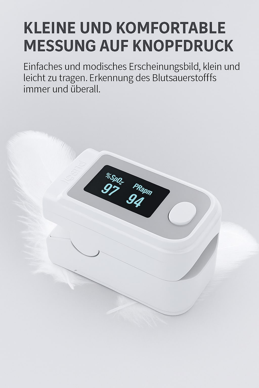 OxiPulse | Kontaktloser Sauerstoff- & Pulsmesser