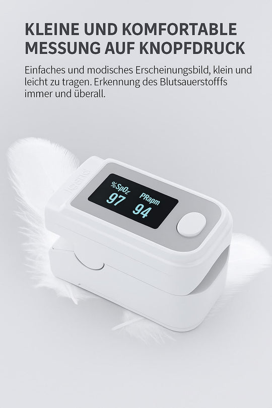 OxiPulse | Kontaktloser Sauerstoff- & Pulsmesser