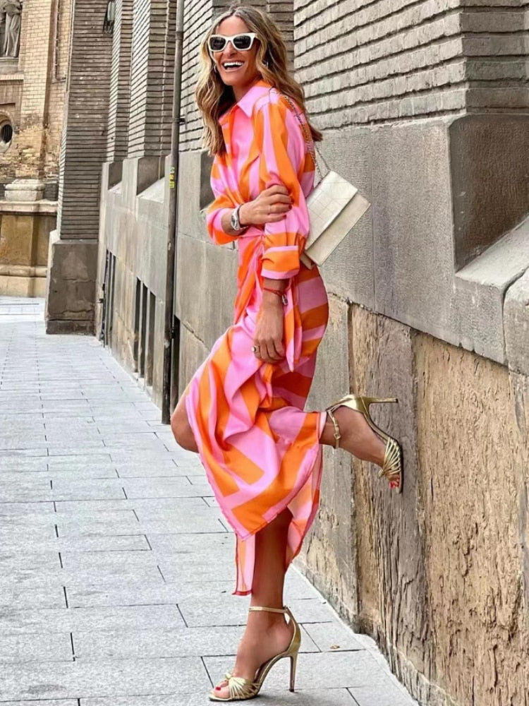 Pia | Damen Elegante Schlankmachende Kleid | Maxi2