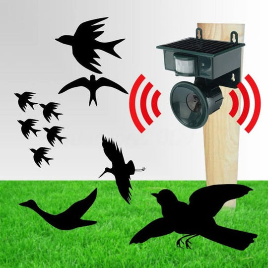 TerraGuard | Wetterfester Vogelvertreiber mit PIR & Solarenergie