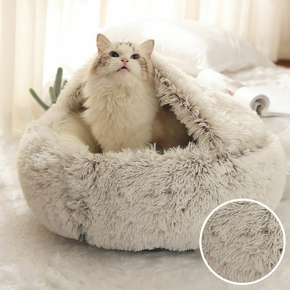 PurrNest | Plüsch-Katzenschlafkorb für Geborgenheit10