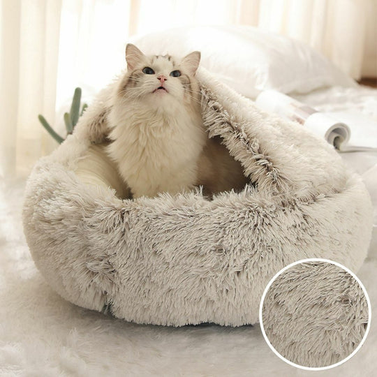 PurrNest | Plüsch-Katzenschlafkorb für Geborgenheit10