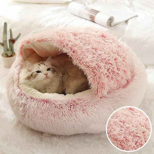 PurrNest | Plüsch-Katzenschlafkorb für Geborgenheit12