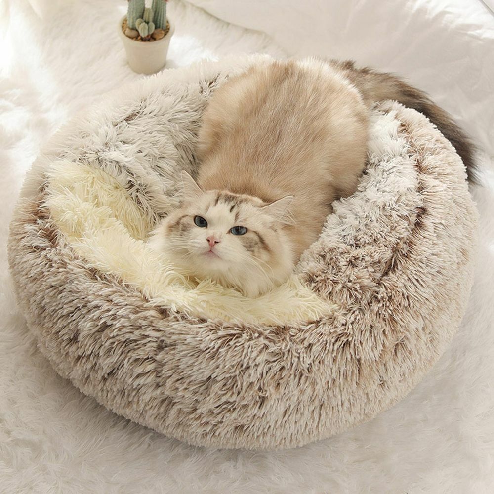 PurrNest | Plüsch-Katzenschlafkorb für Geborgenheit5