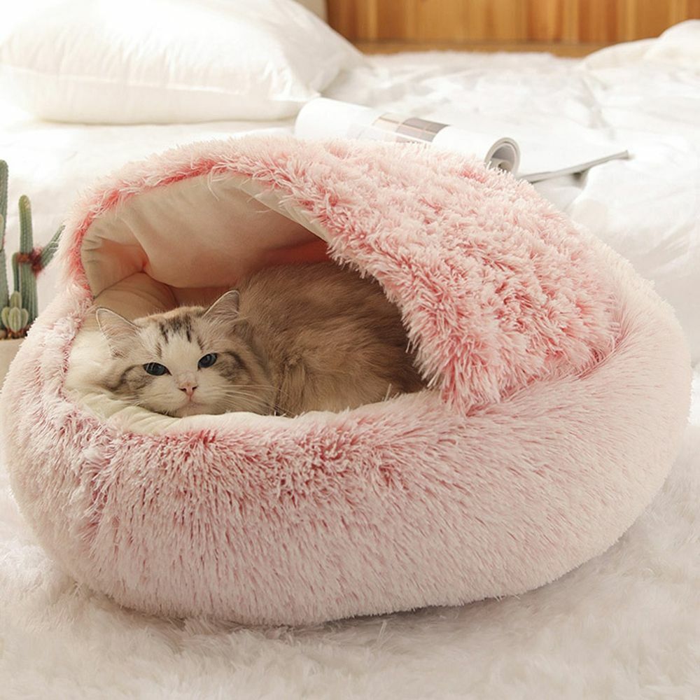 PurrNest | Plüsch-Katzenschlafkorb für Geborgenheit7