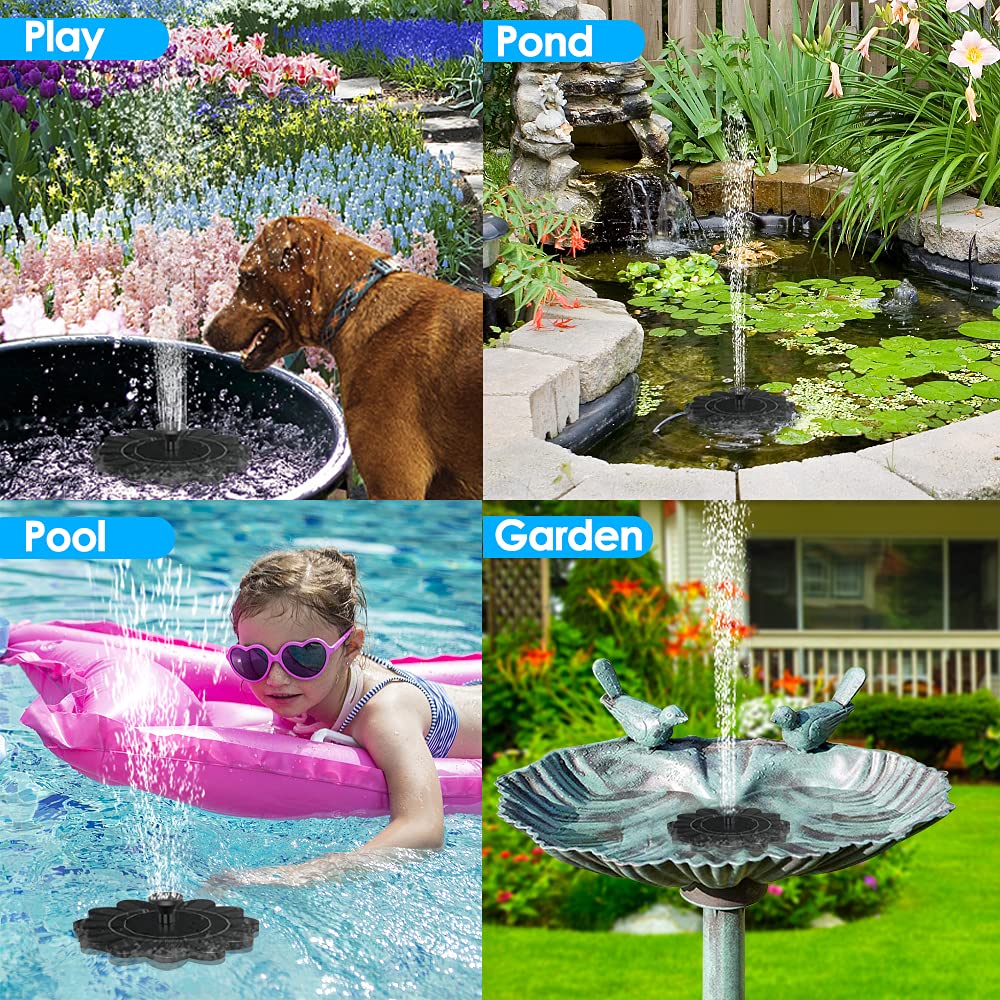 LilyShine | Blumenförmiger Wasserbrunnen für Teiche und Pools