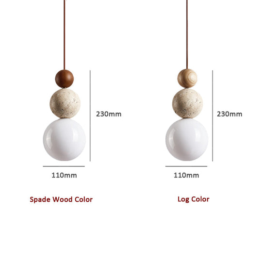GlowTuff | Moderne einfache Stil Travertin Pendelleuchte