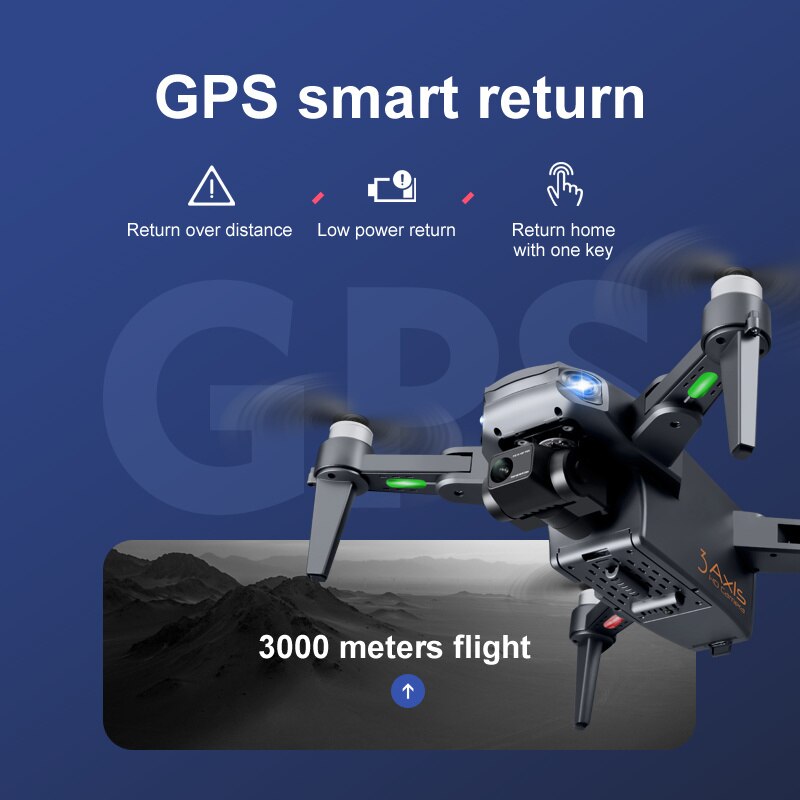 UniDrone | Drohne – Faltbare 8K Drohne mit 3KM 5G WiFi-Reichweite