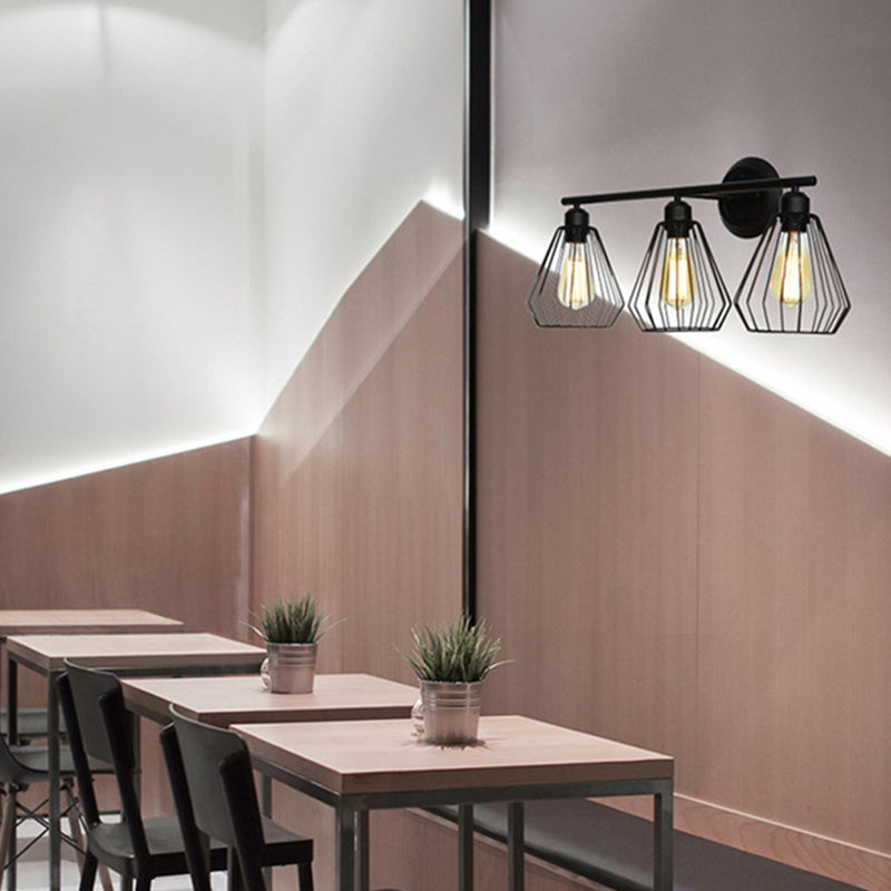 RetroCage | Vintage Dreifach-Wandleuchte3