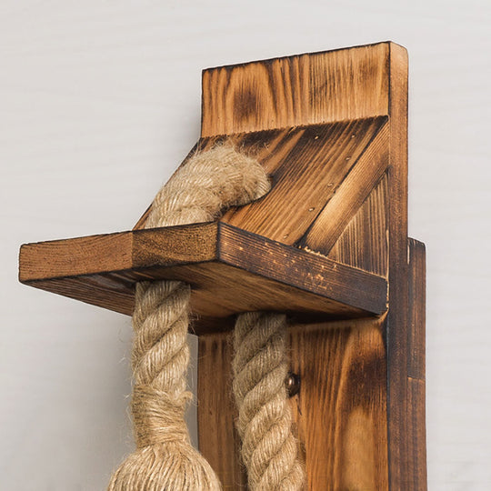 RopeBeam | Wandleuchte aus Holz und Seil5
