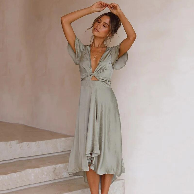 Rosalie | Damen Luftige Abendkleid | Midi4