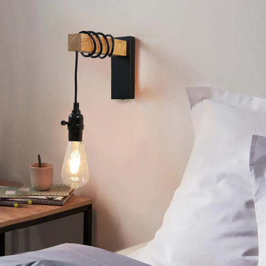 RusticTwist | Minimalistische Wandleuchte aus Holz3