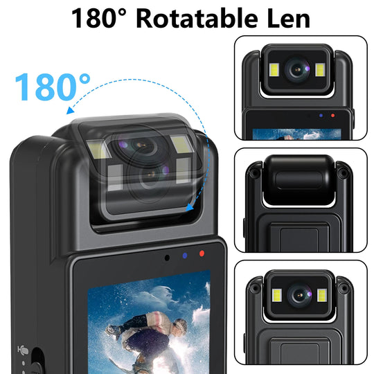 ViewTrack | Kompakte Bodycam mit Loop-Aufnahme & Display